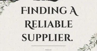 The importance of finding a reliable supplier as an etsy seller.