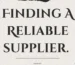 The importance of finding a reliable supplier as an etsy seller.