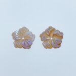 Bauhinia Flower Pink Mother Of Pearl Shell Beads 12mm PM-0003