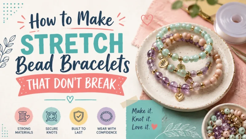 How to make stretch bead bracelets that dont break. Beadsy.com