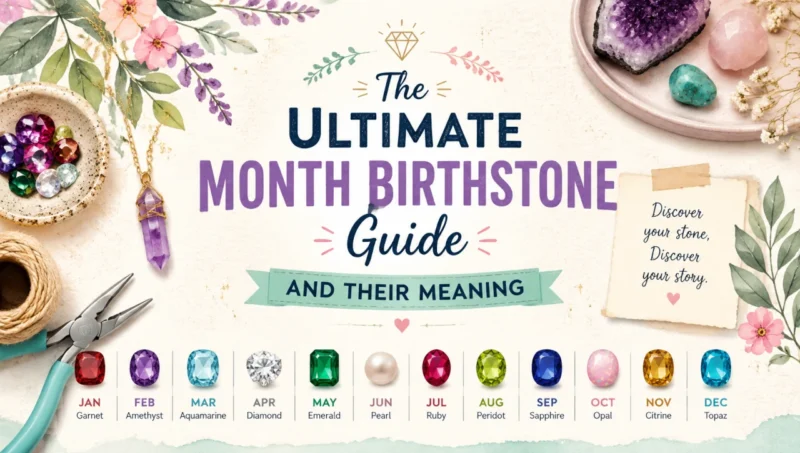 The ultimate guide to month birthstones and their meaning.